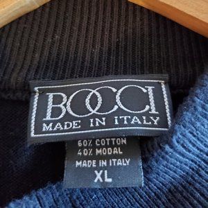 Bocci Men's Crew Neck Sweater Black XL
